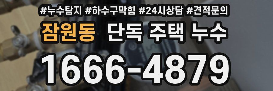 잠원동 단독 주택 누수