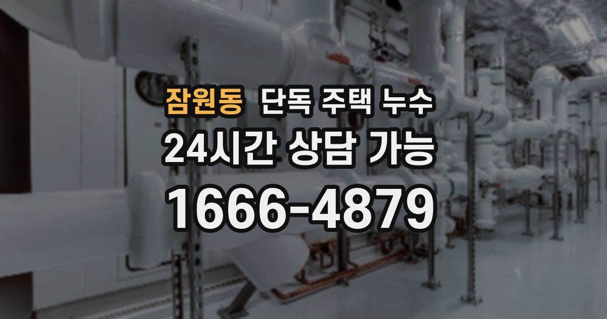 잠원동 단독 주택 누수