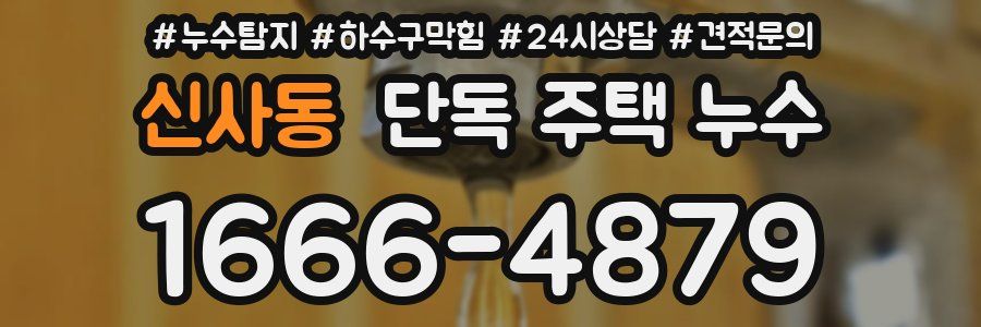 신사동 단독 주택 누수