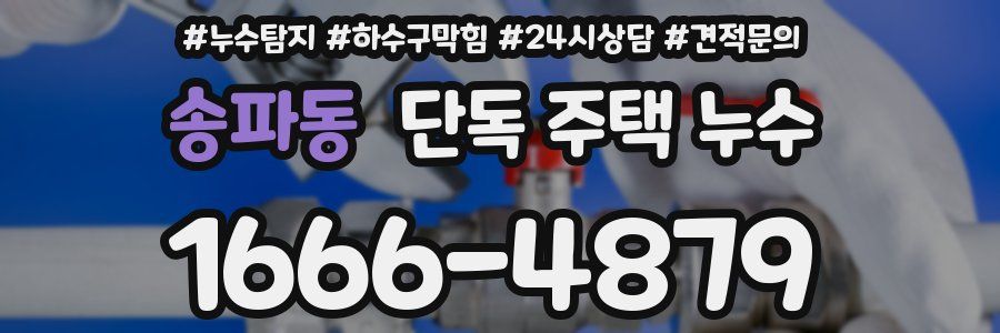 송파동 단독 주택 누수