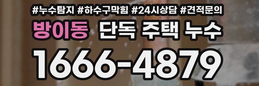 방이동 단독 주택 누수