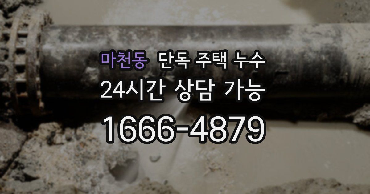 마천동 단독 주택 누수
