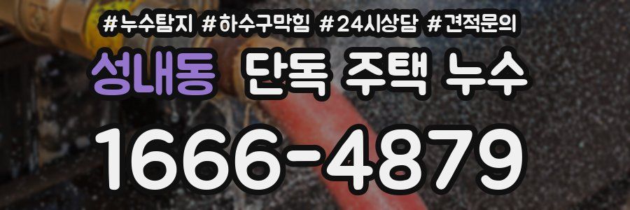 성내동 단독 주택 누수