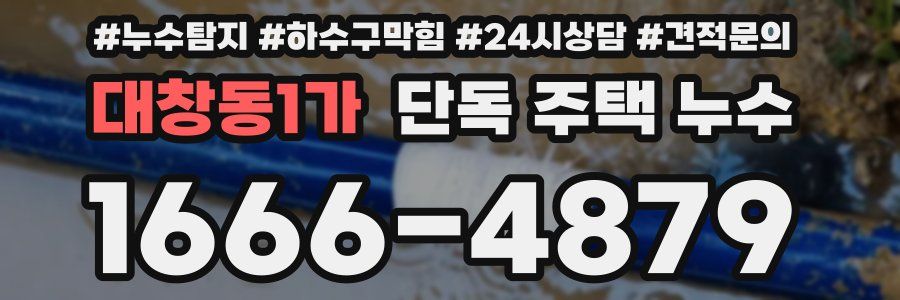 대창동1가 단독 주택 누수