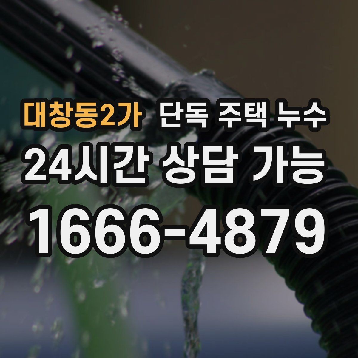 대창동2가 단독 주택 누수 천장 한쪽 구석에서 시작되는 물자국 원인