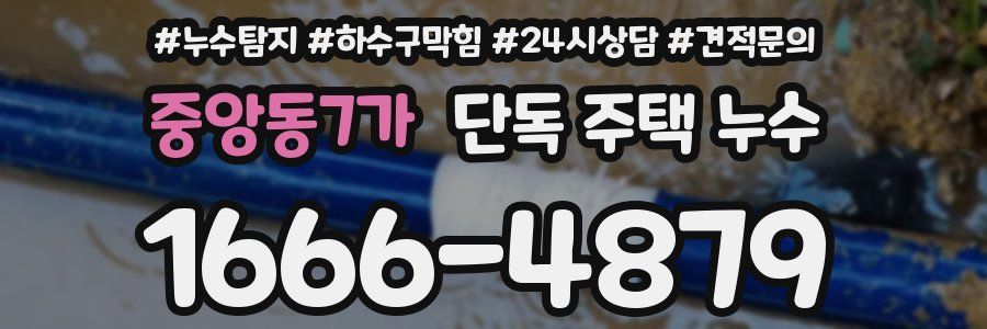 중앙동7가 단독 주택 누수