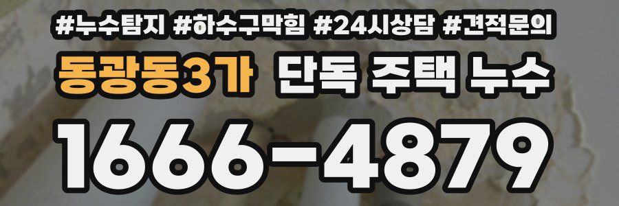 동광동3가 단독 주택 누수