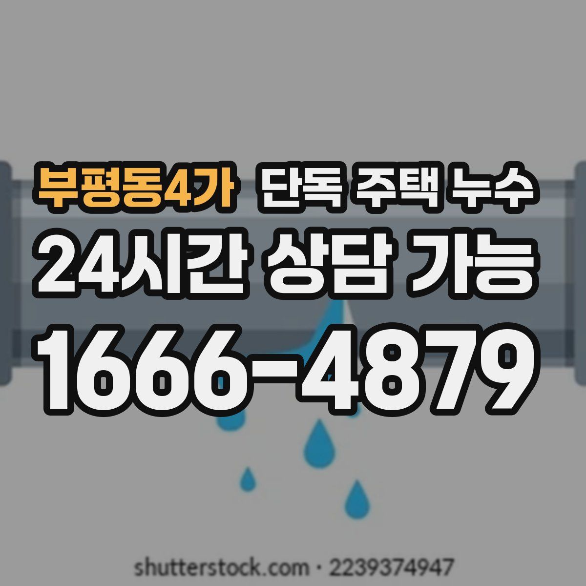 부평동4가 단독 주택 누수