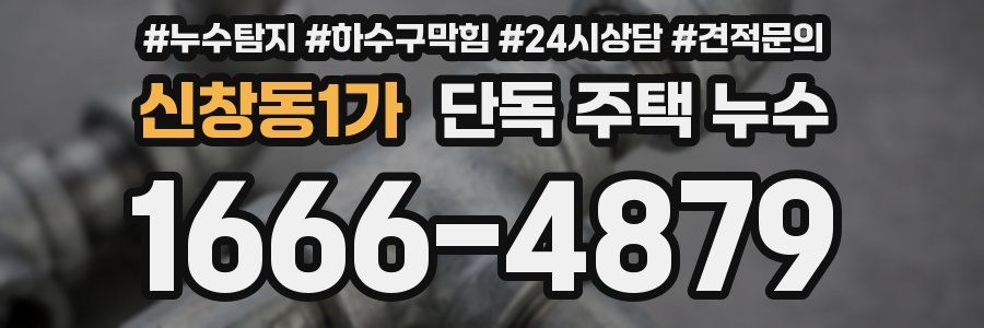 신창동1가 단독 주택 누수