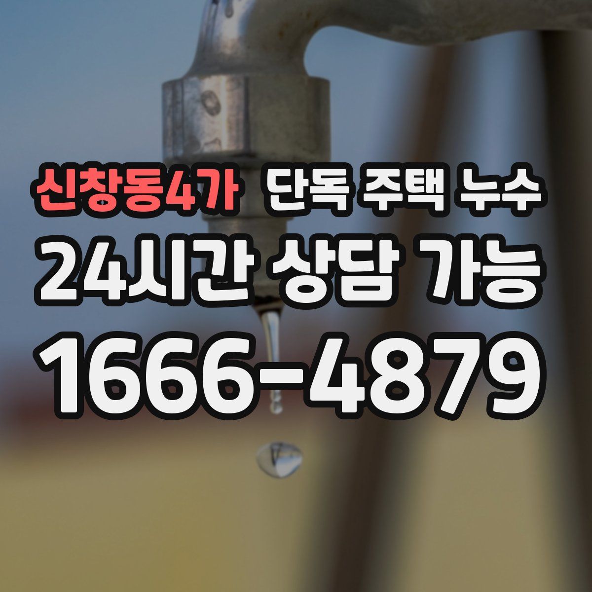 신창동4가 단독 주택 누수