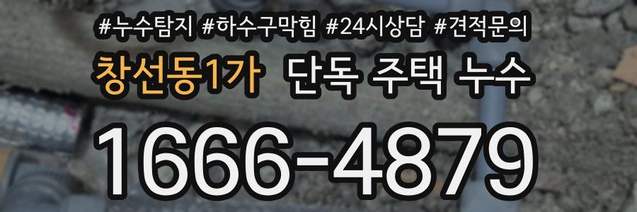 창선동1가 단독 주택 누수