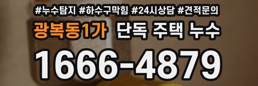 광복동1가 단독 주택 누수