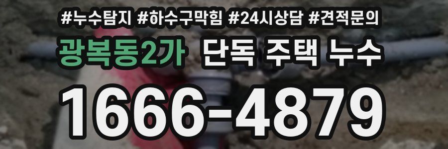 광복동2가 단독 주택 누수