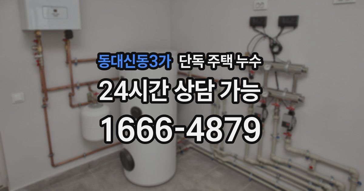 동대신동3가 단독 주택 누수