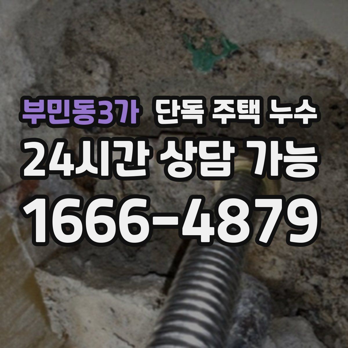 부민동3가 단독 주택 누수 담장 쪽으로 물이 고이면 위험한 이유