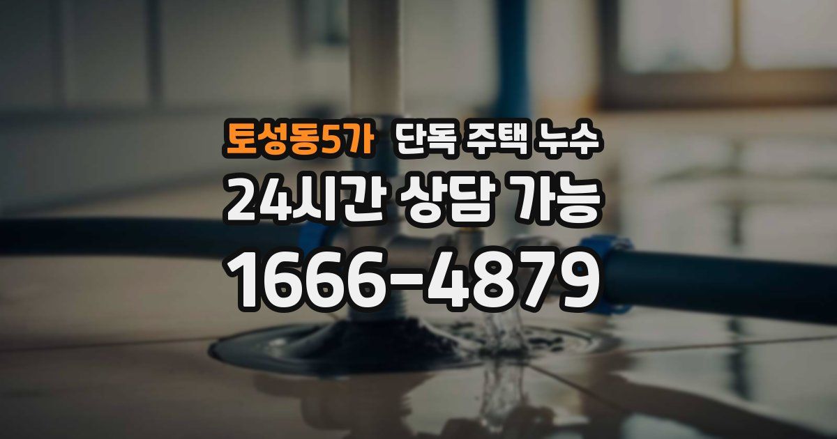 토성동5가 단독 주택 누수
