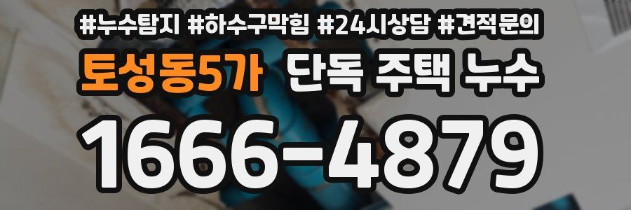 토성동5가 단독 주택 누수