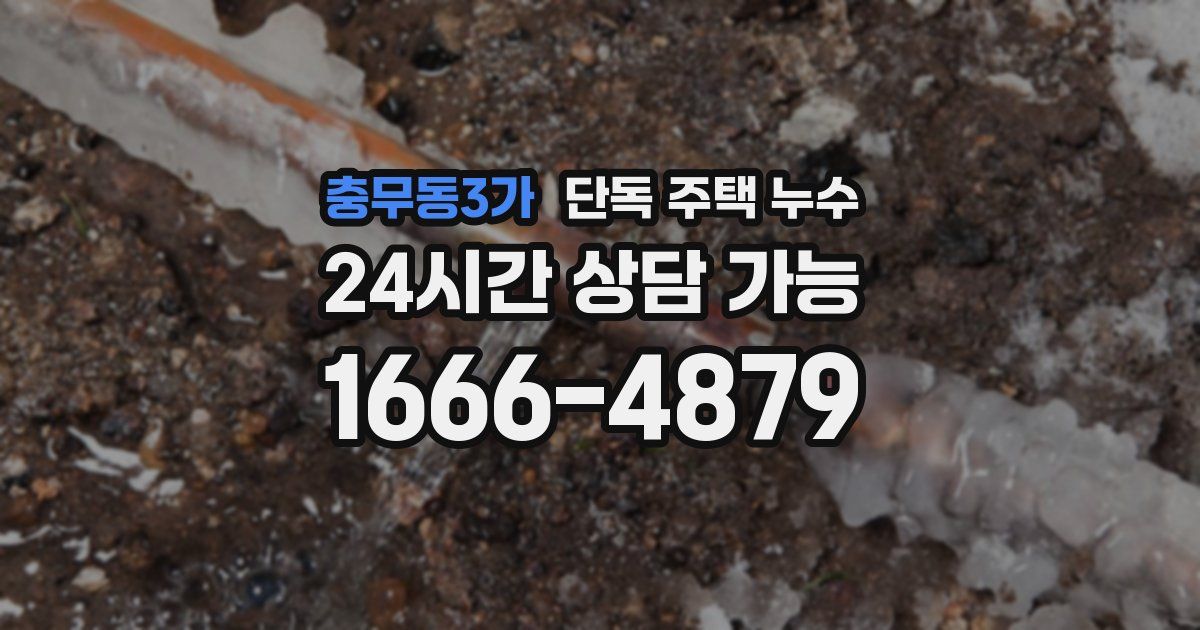 충무동3가 단독 주택 누수