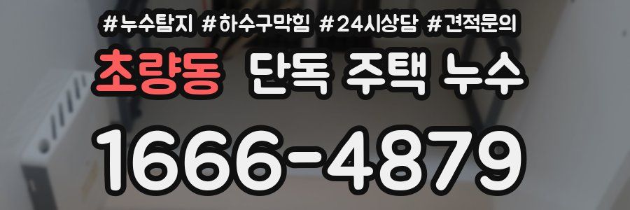 초량동 단독 주택 누수