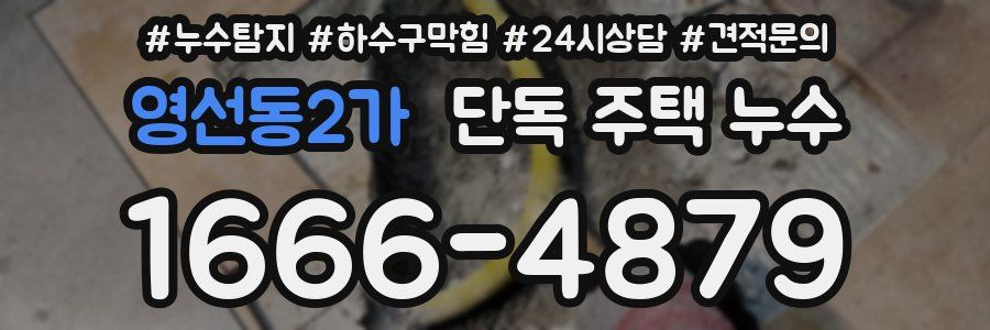 영선동2가 단독 주택 누수