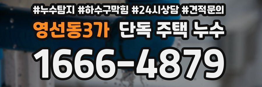 영선동3가 단독 주택 누수