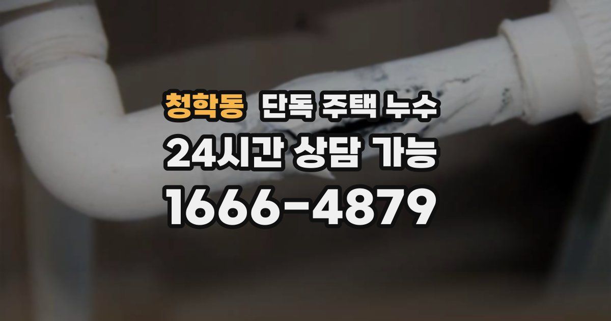 청학동 단독 주택 누수