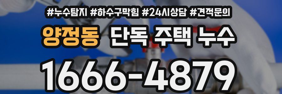 양정동 단독 주택 누수