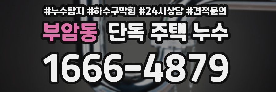 부암동 단독 주택 누수