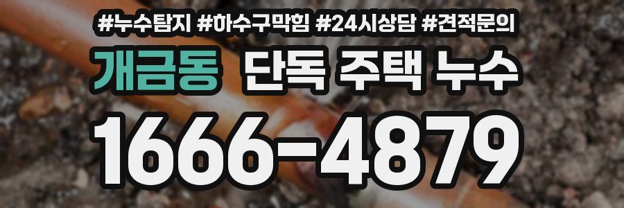 개금동 단독 주택 누수