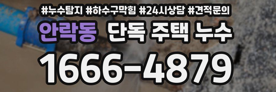 안락동 단독 주택 누수