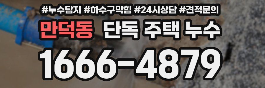 만덕동 단독 주택 누수