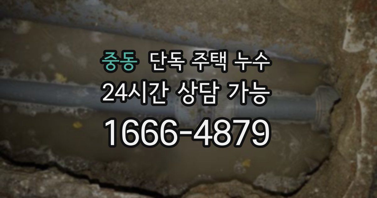 중동 단독 주택 누수