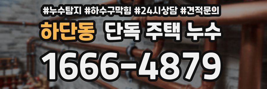 하단동 단독 주택 누수