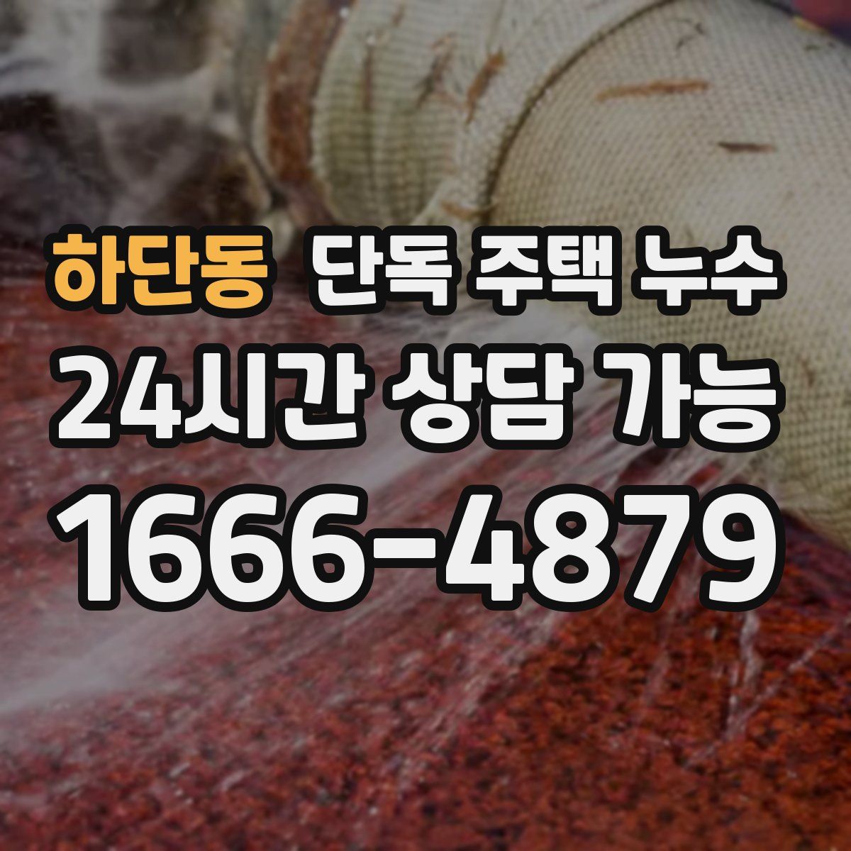 하단동 단독 주택 누수