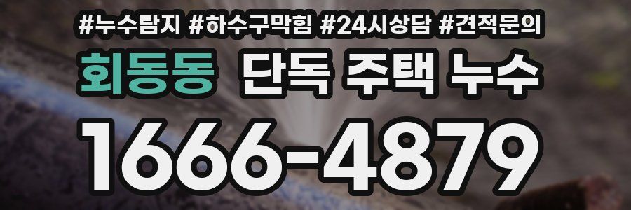 회동동 단독 주택 누수