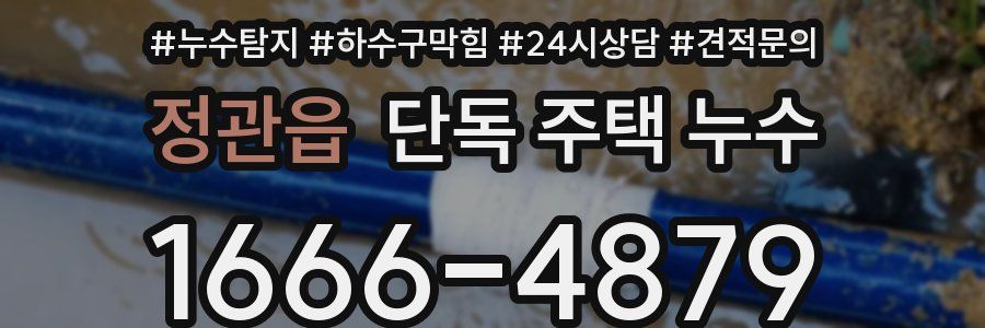 정관읍 단독 주택 누수
