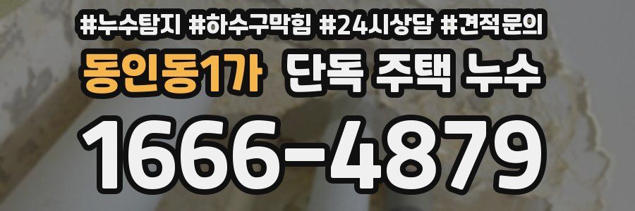 동인동1가 단독 주택 누수