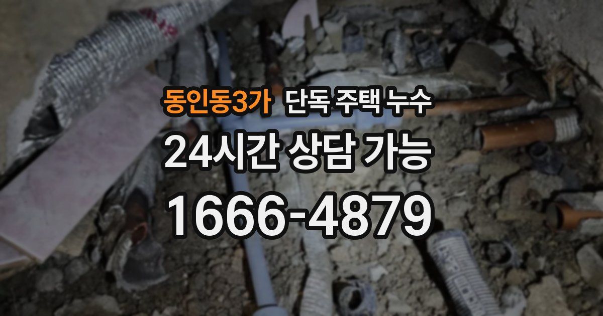 동인동3가 단독 주택 누수