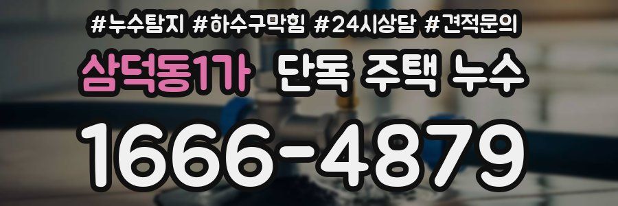 삼덕동1가 단독 주택 누수