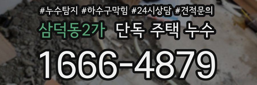 삼덕동2가 단독 주택 누수