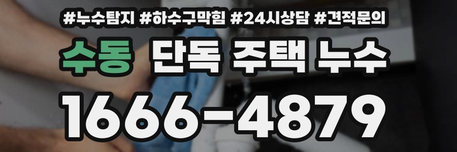 수동 단독 주택 누수