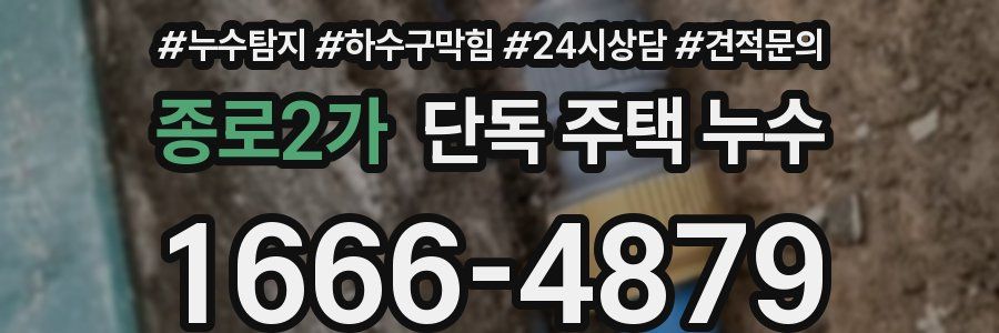 종로2가 단독 주택 누수