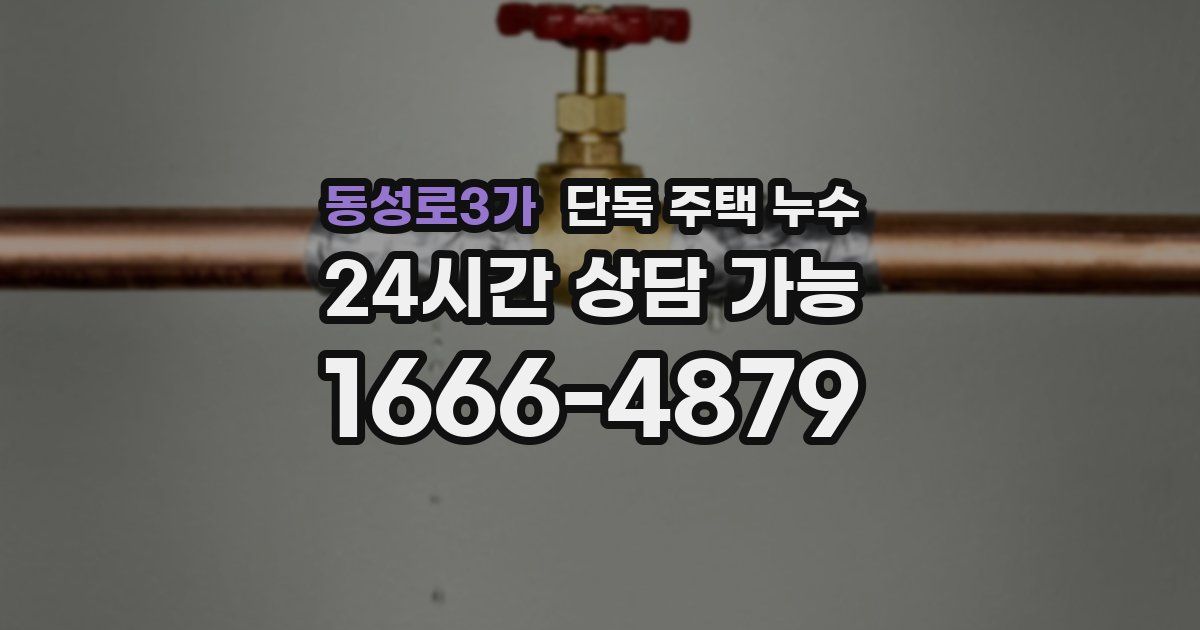 동성로3가 단독 주택 누수