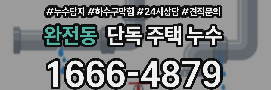 완전동 단독 주택 누수