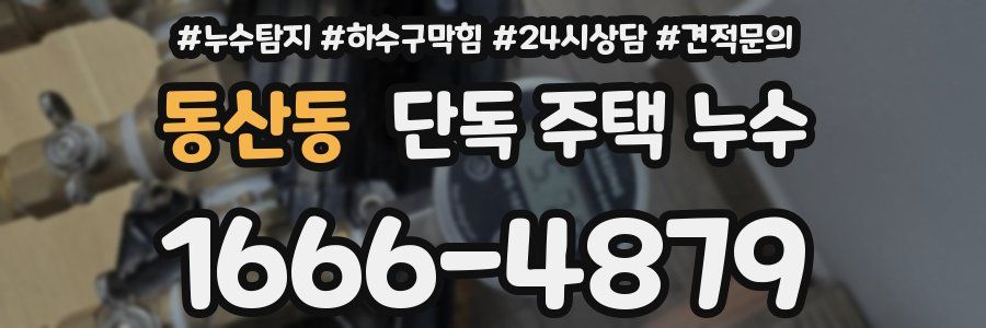 동산동 단독 주택 누수