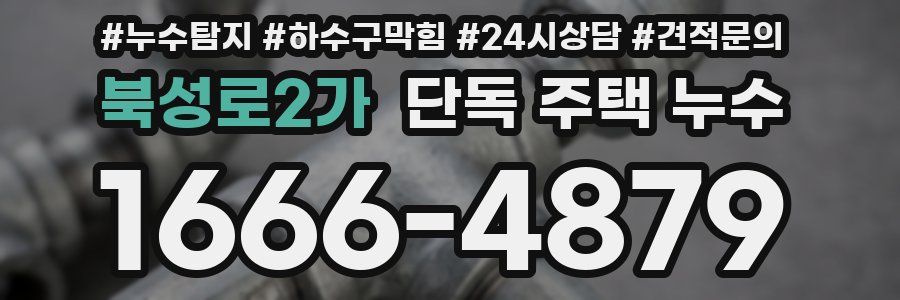 북성로2가 단독 주택 누수