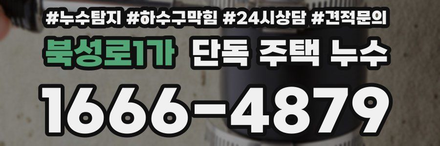 북성로1가 단독 주택 누수