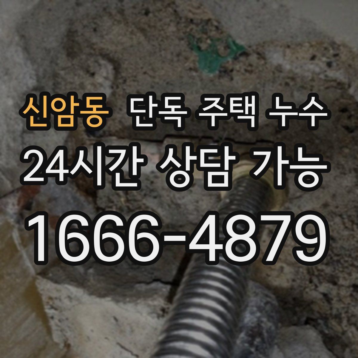 신암동 단독 주택 누수 싱크대 뒤 벽면 변색이 생겼을 때