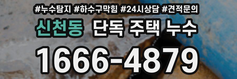신천동 단독 주택 누수