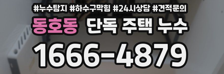 동호동 단독 주택 누수